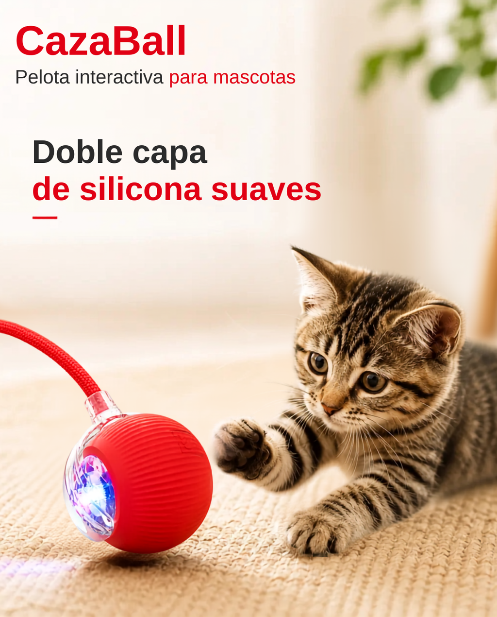 CazaBall – Pelota Inteligente para Gatos y Perros