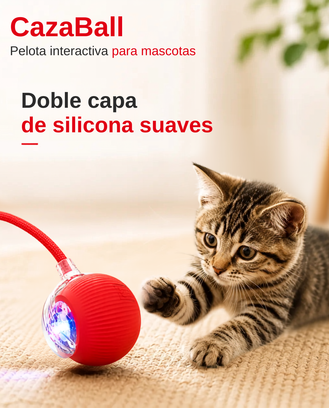 CazaBall – Pelota Inteligente para Gatos y Perros
