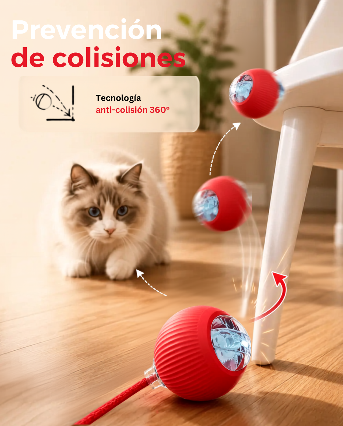 CazaBall – Pelota Inteligente para Gatos y Perros