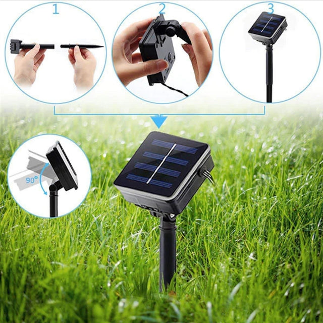 Luces LED con Panel Solar